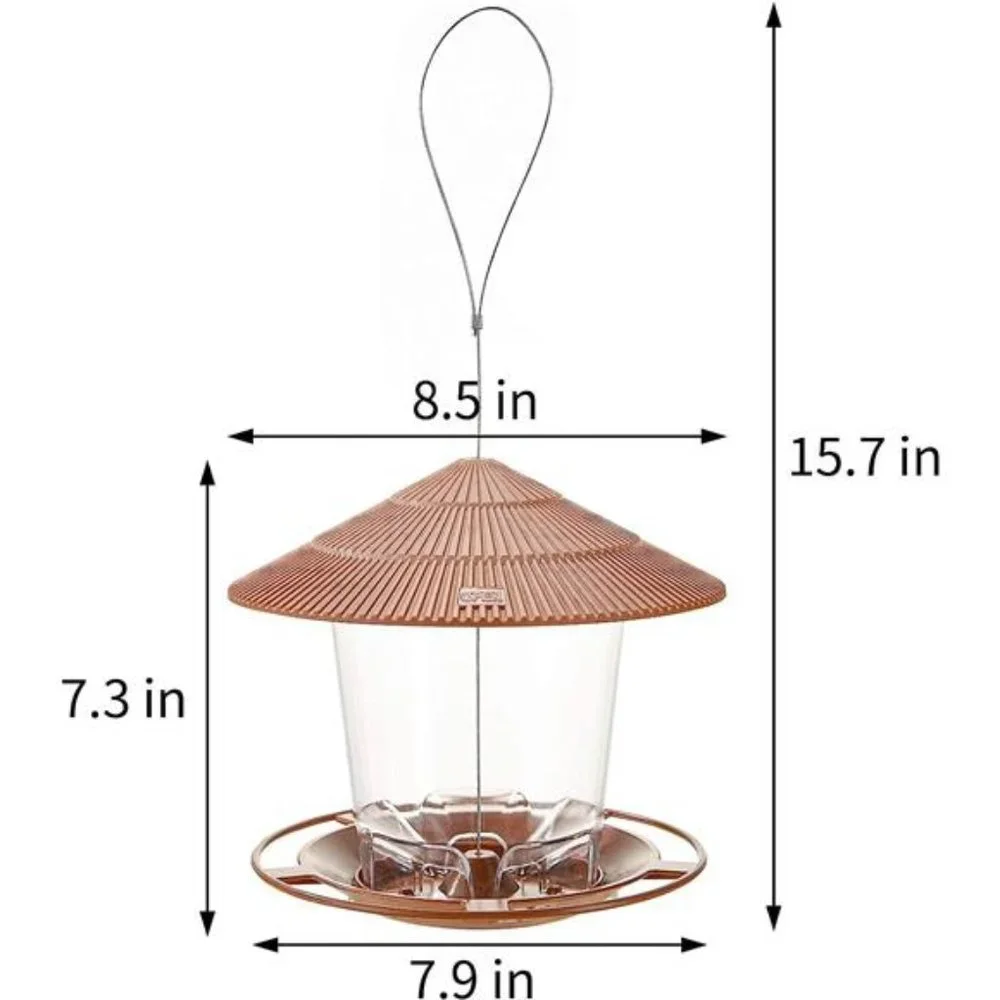 Hanging BirdFeeder Squirrel Proof for Outdoor Wild Bird Seed,Outside,Garden Yard
